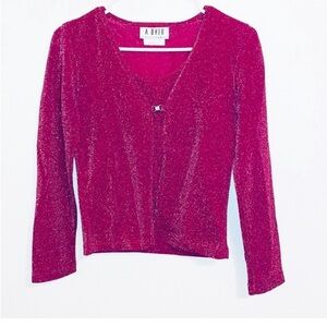 Vintage Y2K A. Buyer Tie Front Cardigan